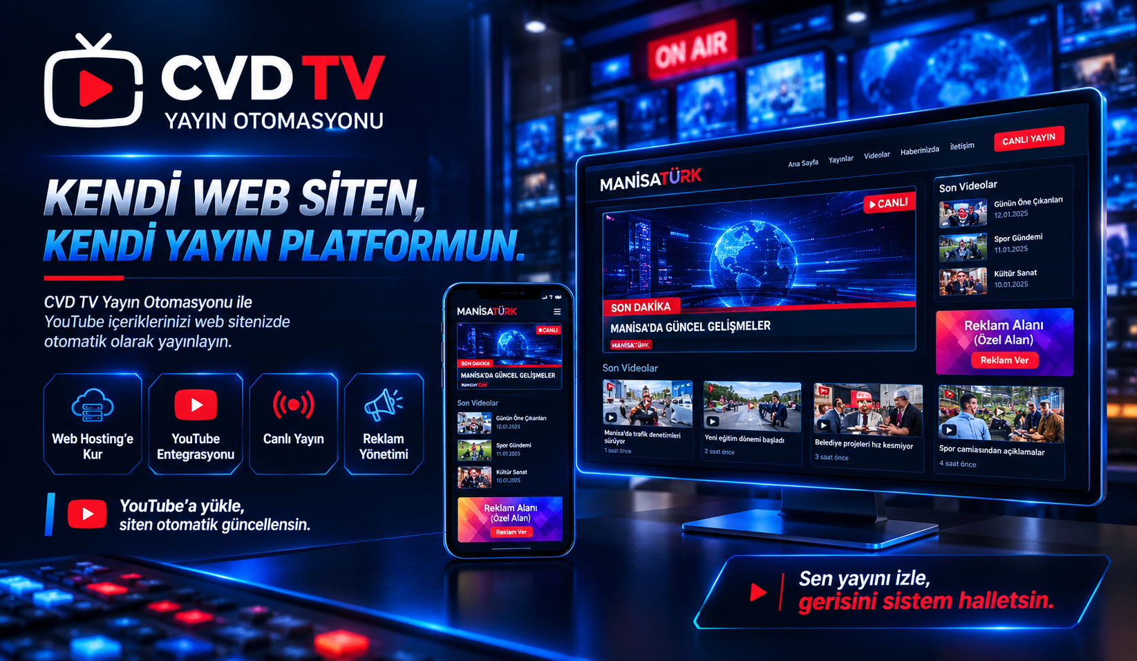 CVD TV – YouTube Entegreli Web TV