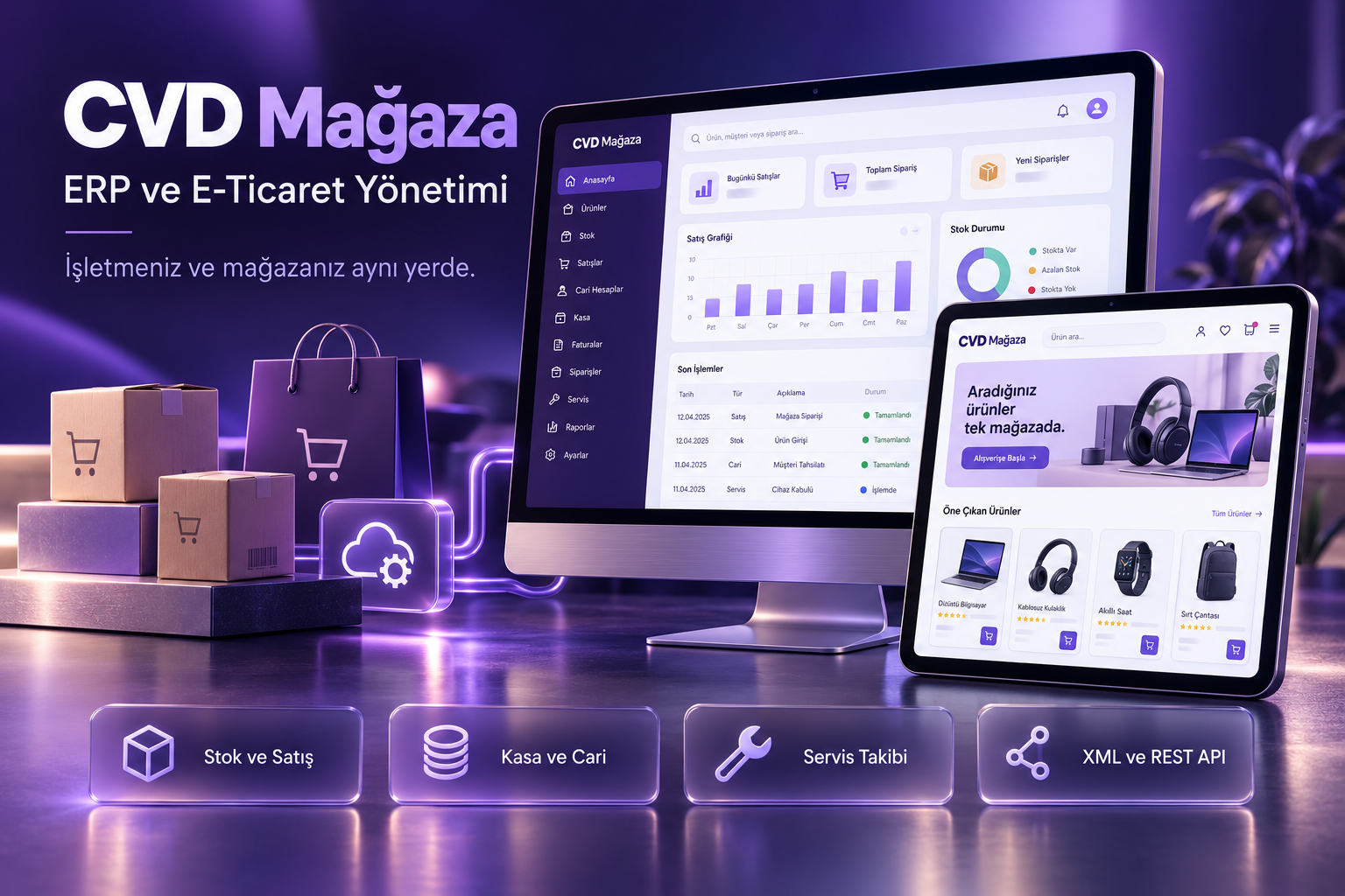 CVD Mağaza — ERP ve E-Ticaret Yönetim Sistemi
